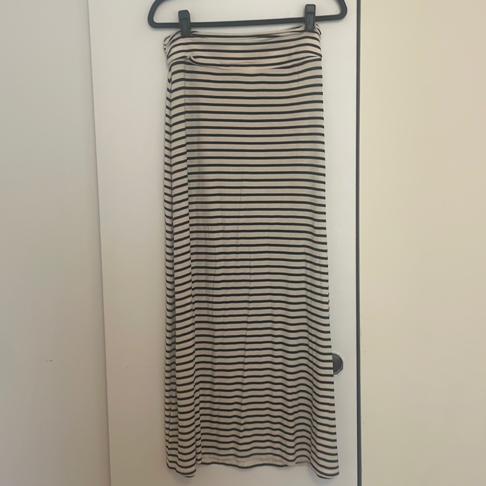 Jcrew striped maxi skirt